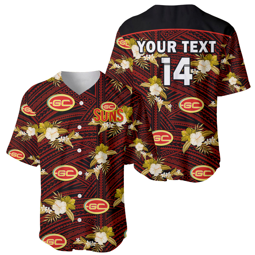 custom-text-and-number-gold-coast-football-baseball-jersey-suns-polynesian-tribal-mix-tropical-hawaiian-style