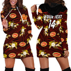 custom-text-and-number-gold-coast-football-hoodie-dress-suns-polynesian-tribal-mix-tropical-hawaiian-style