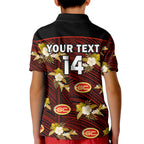 custom-text-and-number-gold-coast-football-kid-polo-shirt-suns-polynesian-tribal-mix-tropical-hawaiian-style