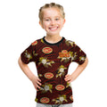 custom-text-and-number-gold-coast-football-kid-t-shirt-suns-polynesian-tribal-mix-tropical-hawaiian-style