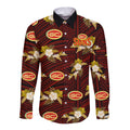 custom-text-and-number-gold-coast-football-long-sleeve-button-shirt-suns-polynesian-tribal-mix-tropical-hawaiian-style