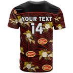 custom-text-and-number-gold-coast-football-t-shirt-suns-polynesian-tribal-mix-tropical-hawaiian-style
