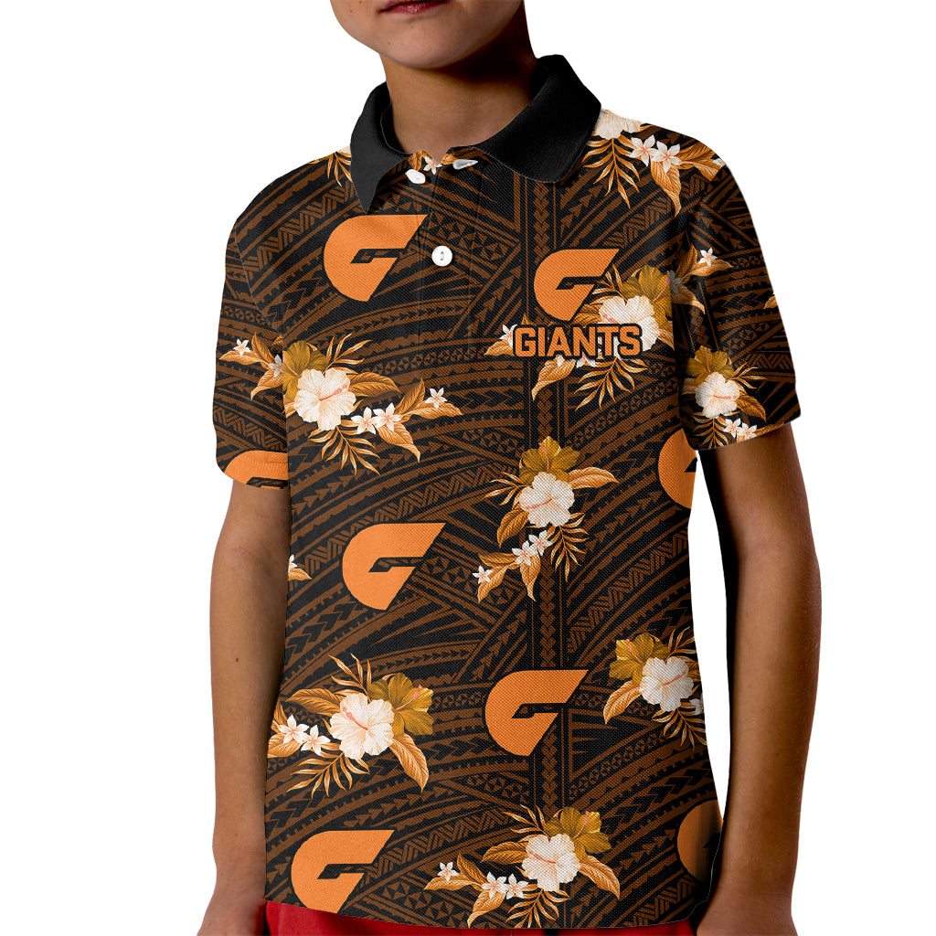 custom-text-and-number-giants-football-kid-polo-shirt-gws-polynesian-tribal-mix-tropical-hawaiian-style