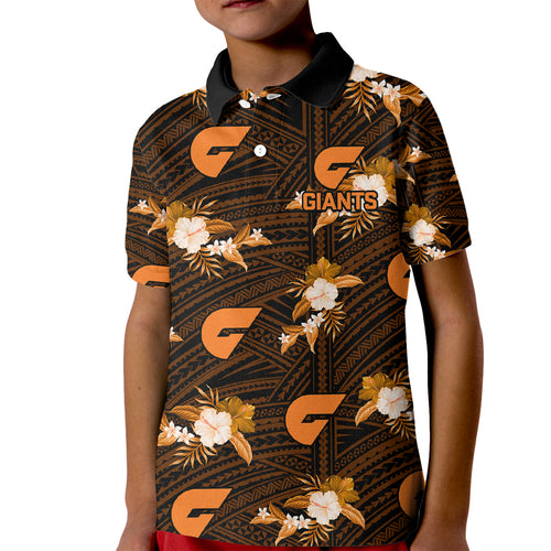 custom-text-and-number-giants-football-kid-polo-shirt-gws-polynesian-tribal-mix-tropical-hawaiian-style