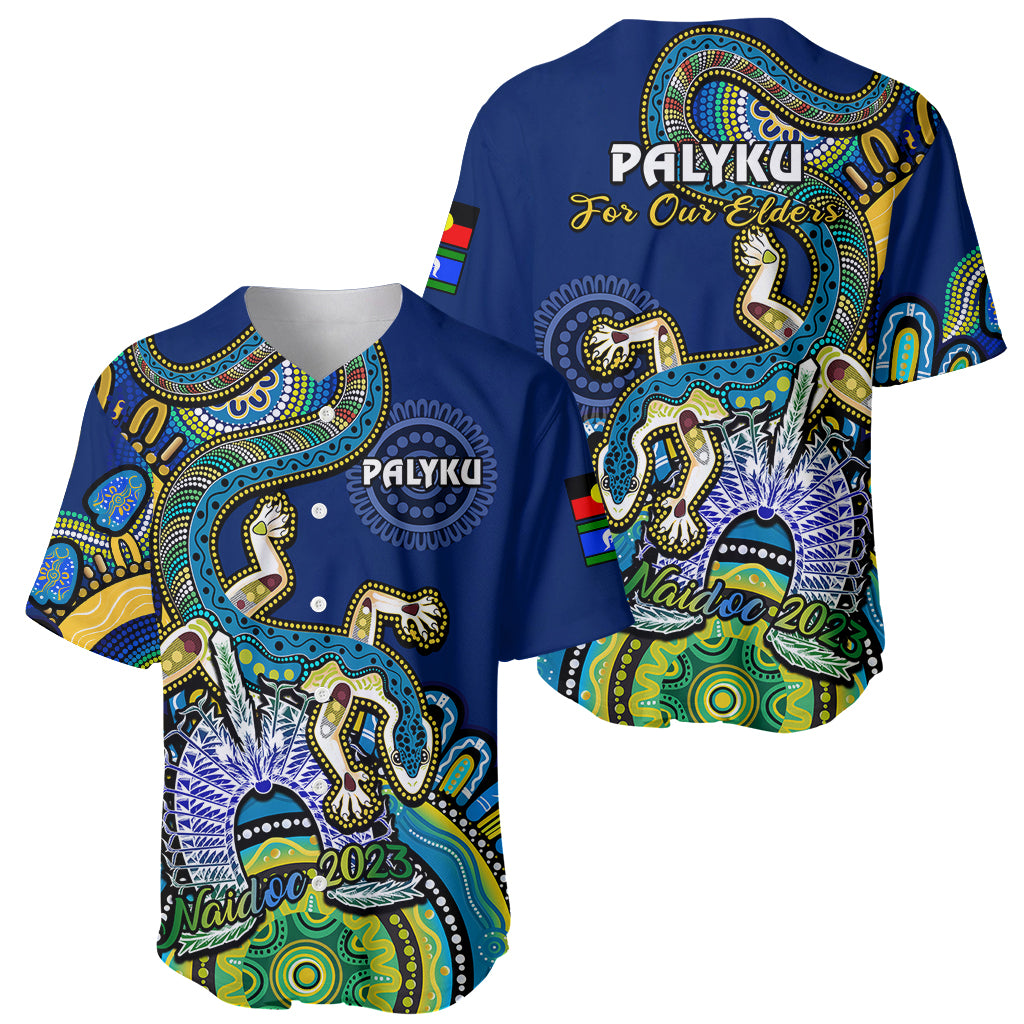 australia-naidoc-2023-baseball-jersey-palyku-indigenous-lizard-for-our-elders