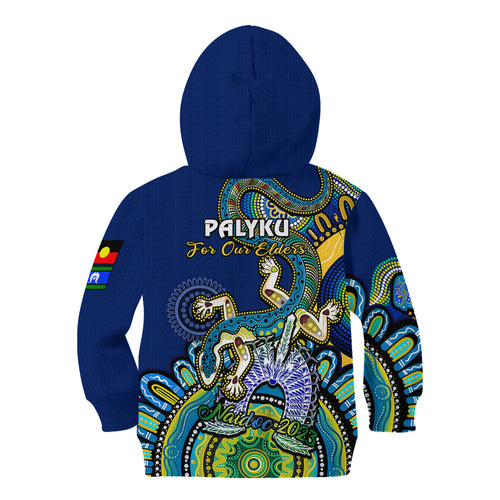 australia-naidoc-2023-kid-hoodie-palyku-indigenous-lizard-for-our-elders