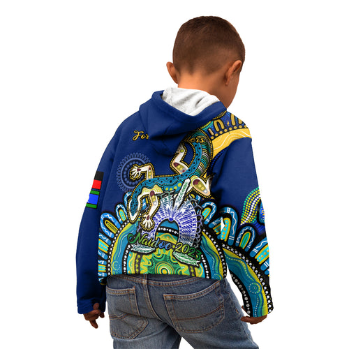 australia-naidoc-2023-kid-hoodie-palyku-indigenous-lizard-for-our-elders