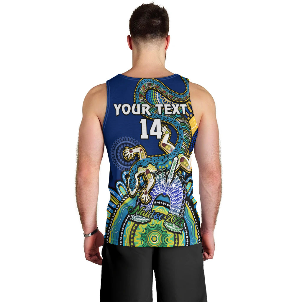 custom-text-and-number-australia-naidoc-2023-men-tank-top-palyku-indigenous-lizard-for-our-elders