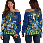 custom-text-and-number-australia-naidoc-2023-off-shoulder-sweater-palyku-indigenous-lizard-for-our-elders