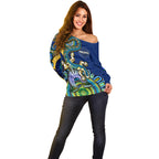 custom-text-and-number-australia-naidoc-2023-off-shoulder-sweater-palyku-indigenous-lizard-for-our-elders