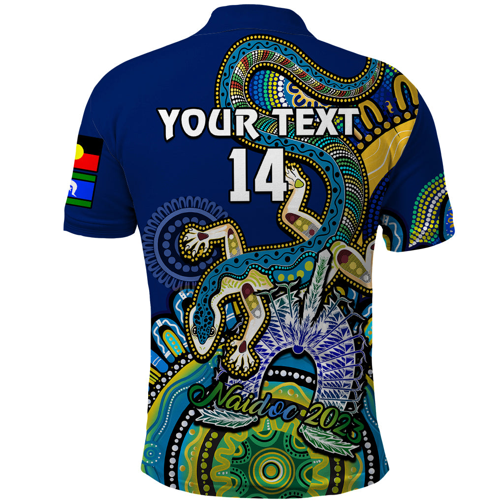 custom-text-and-number-australia-naidoc-2023-polo-shirt-palyku-indigenous-lizard-for-our-elders