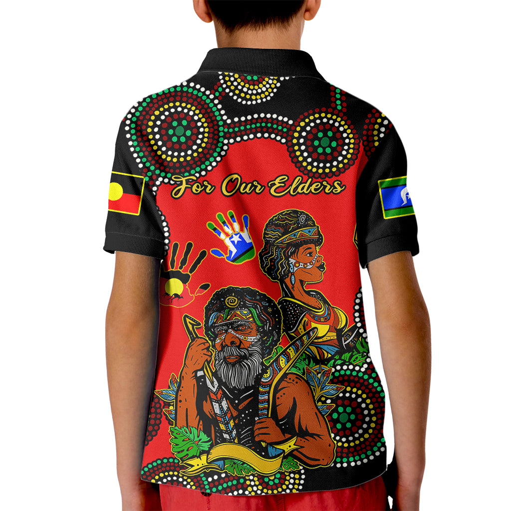 australia-naidoc-2023-kid-polo-shirt-niabali-indigenous-for-our-elders