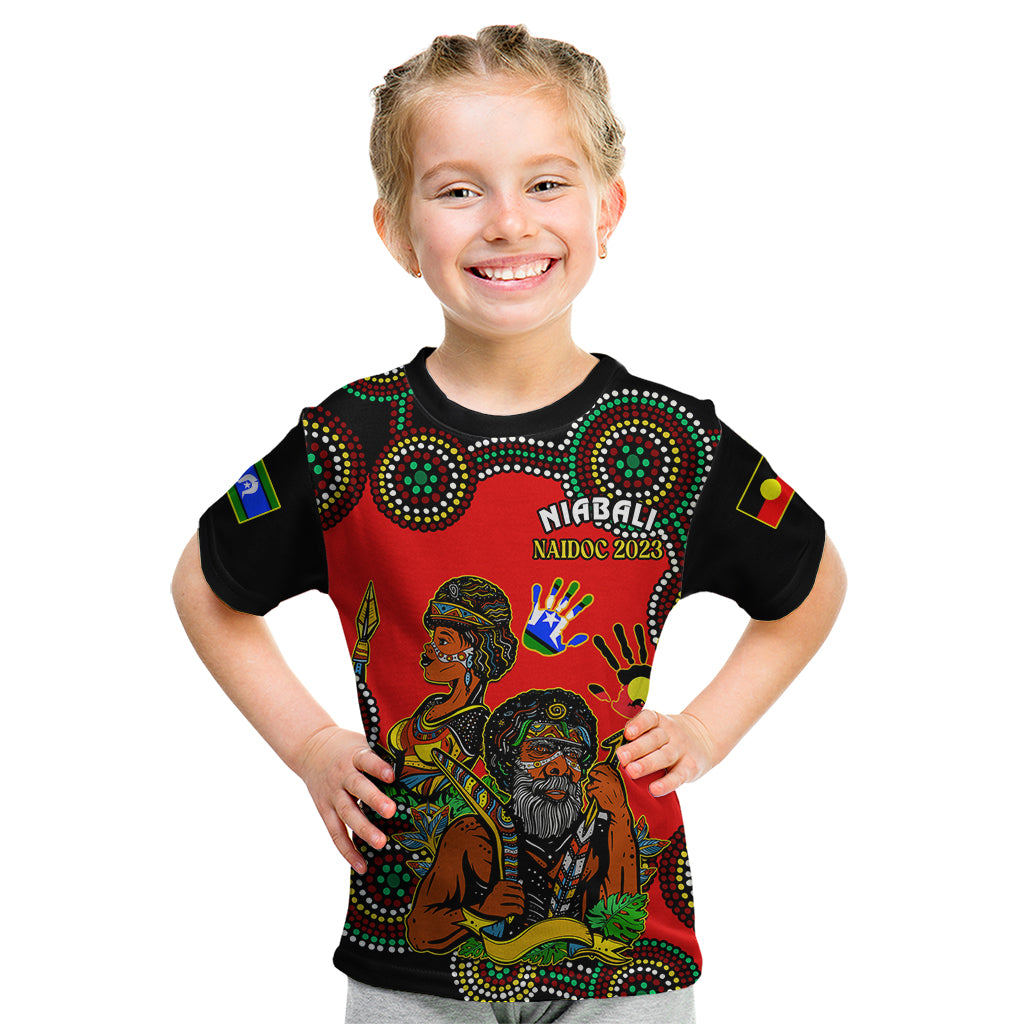 australia-naidoc-2023-kid-t-shirt-niabali-indigenous-for-our-elders