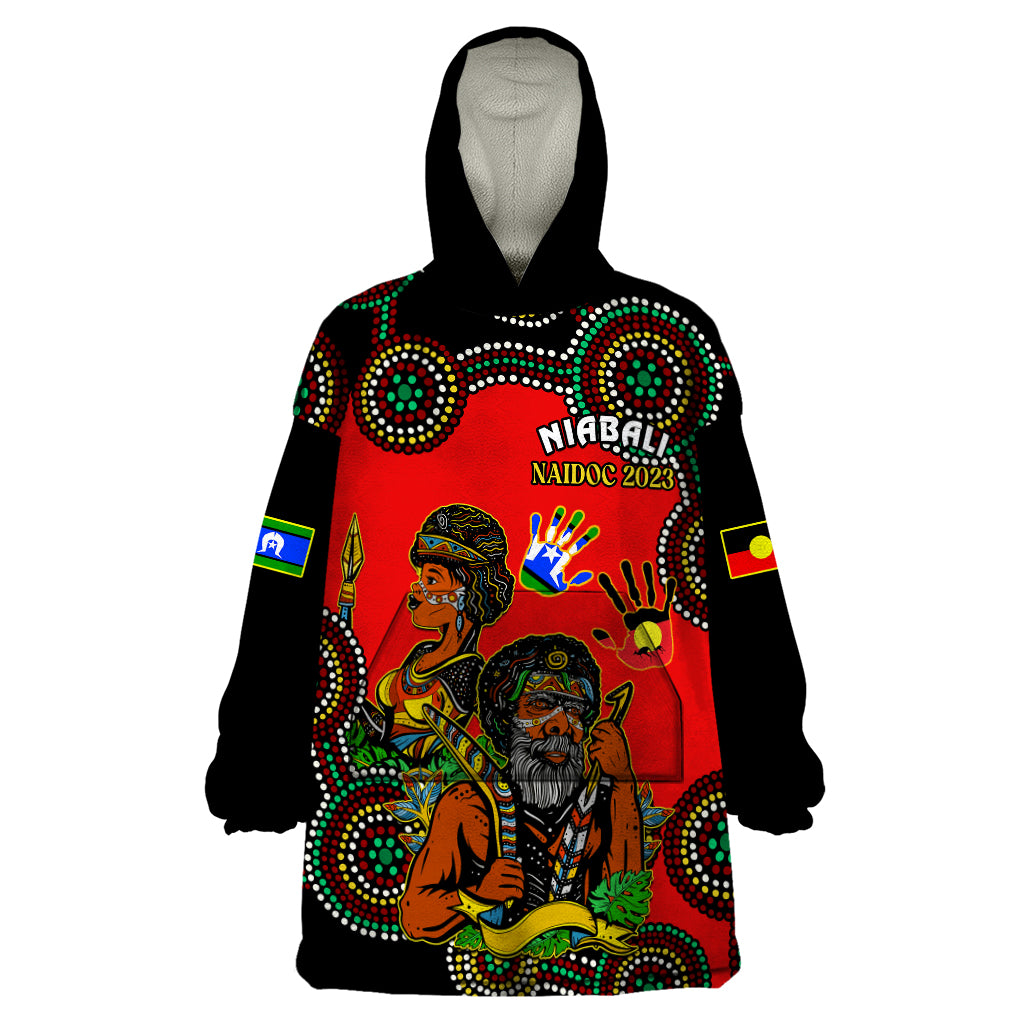australia-naidoc-2023-wearable-blanket-hoodie-niabali-indigenous-for-our-elders