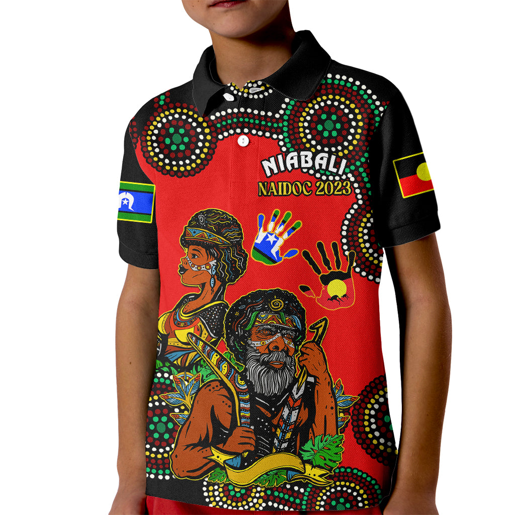 custom-text-and-number-australia-naidoc-2023-kid-polo-shirt-niabali-indigenous-for-our-elders