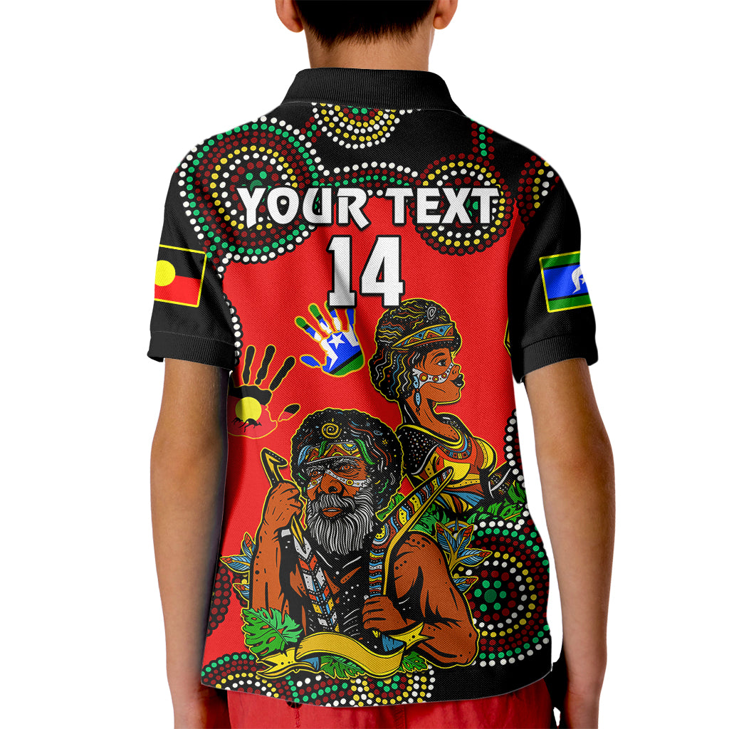 custom-text-and-number-australia-naidoc-2023-kid-polo-shirt-niabali-indigenous-for-our-elders