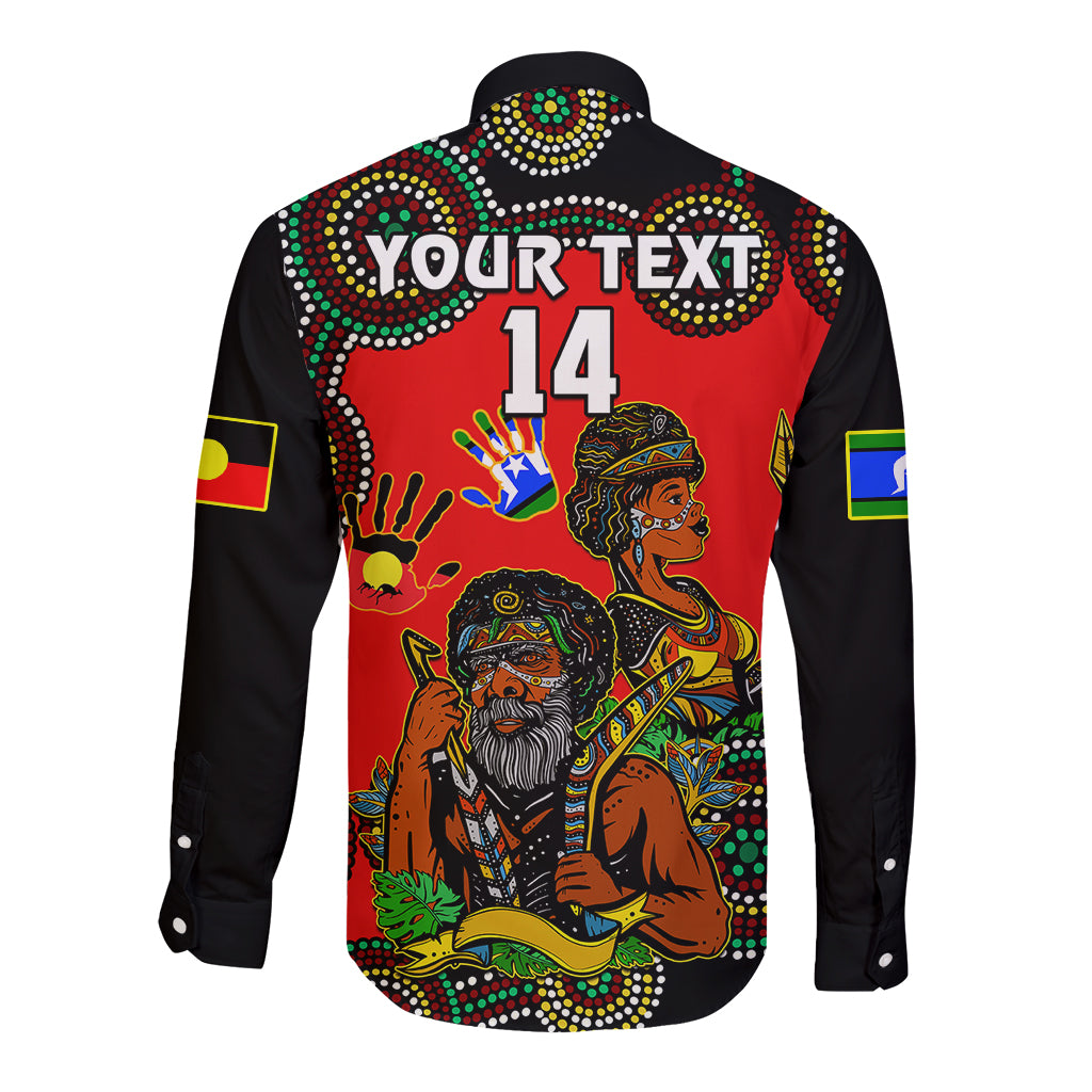 custom-text-and-number-australia-naidoc-2023-long-sleeve-button-shirt-niabali-indigenous-for-our-elders
