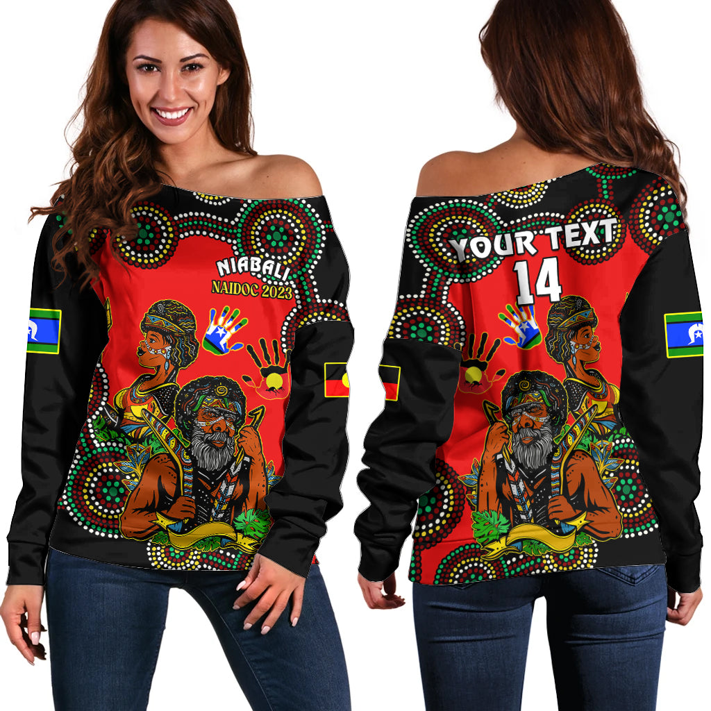 custom-text-and-number-australia-naidoc-2023-off-shoulder-sweater-niabali-indigenous-for-our-elders