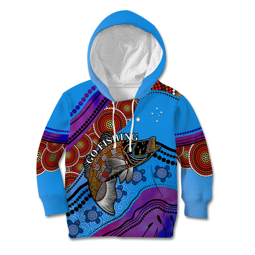 custom-personalised-australia-kid-hoodie-go-fishing-aboriginal-art