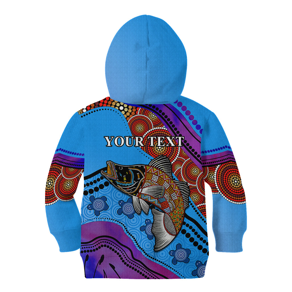 custom-personalised-australia-kid-hoodie-go-fishing-aboriginal-art