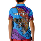 custom-personalised-australia-kid-polo-shirt-go-fishing-aboriginal-art