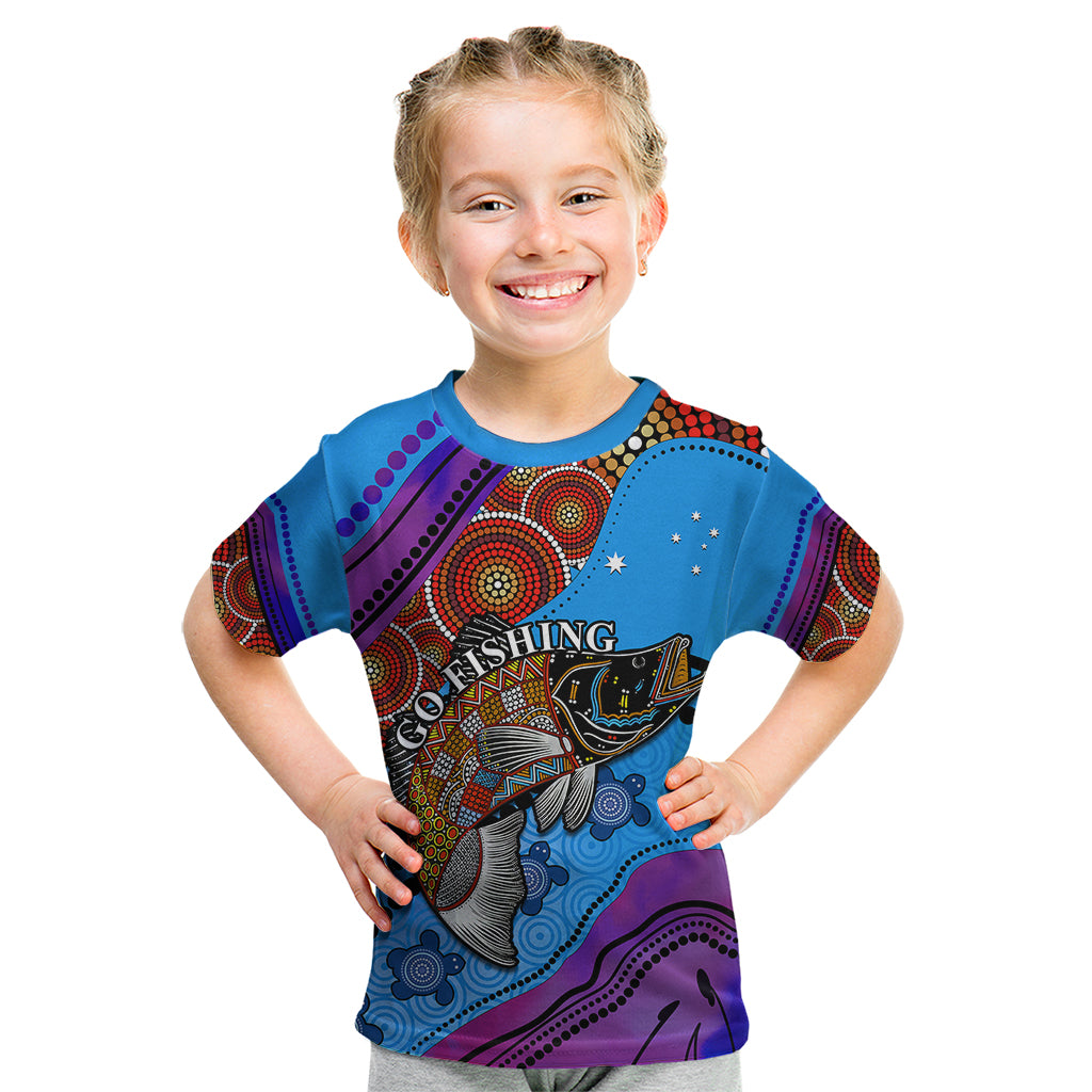 custom-personalised-australia-kid-t-shirt-go-fishing-aboriginal-art