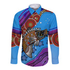 custom-personalised-australia-long-sleeve-button-shirt-go-fishing-aboriginal-art