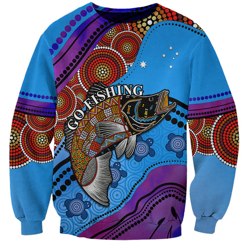 custom-personalised-australia-sweatshirt-go-fishing-aboriginal-art