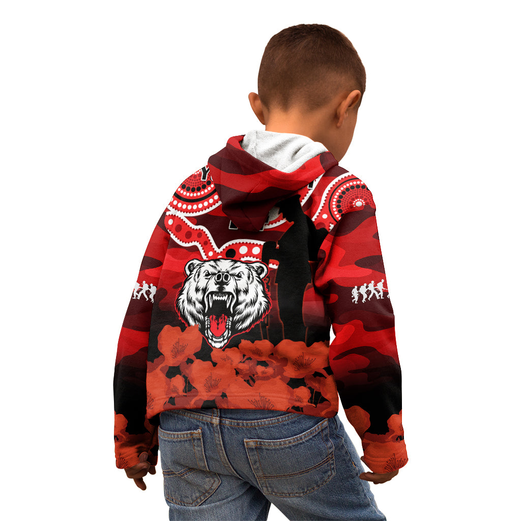 custom-text-and-number-north-sydney-rugby-anzac-kid-hoodie-bears-indigenous-mix-camouflage-poppy