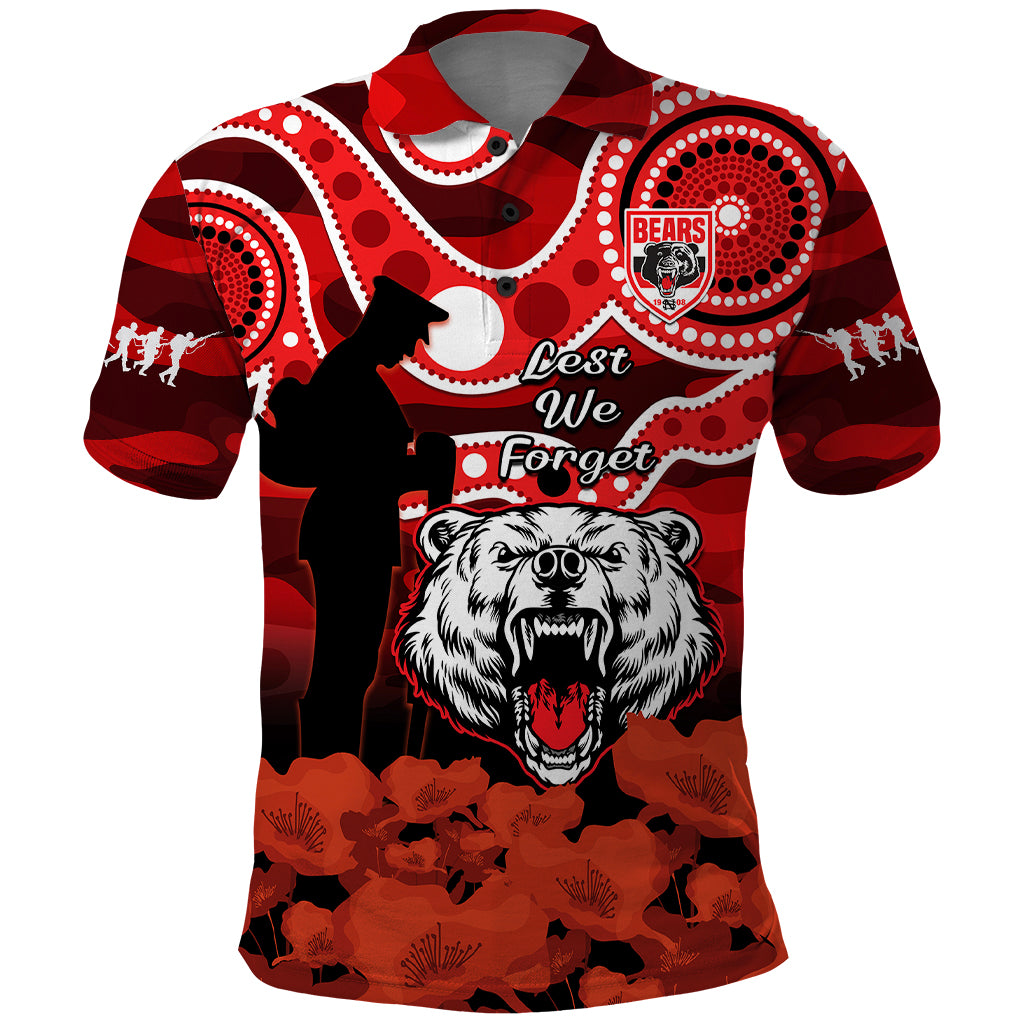custom-text-and-number-north-sydney-rugby-anzac-polo-shirt-bears-indigenous-mix-camouflage-poppy