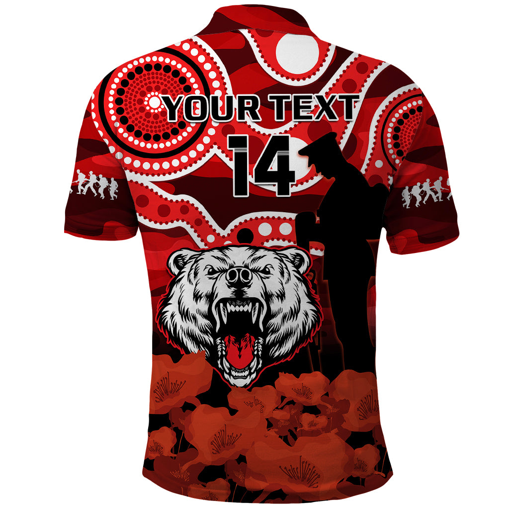 custom-text-and-number-north-sydney-rugby-anzac-polo-shirt-bears-indigenous-mix-camouflage-poppy