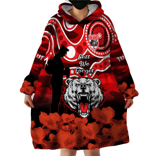 custom-text-and-number-north-sydney-rugby-anzac-wearable-blanket-hoodie-bears-indigenous-mix-camouflage-poppy