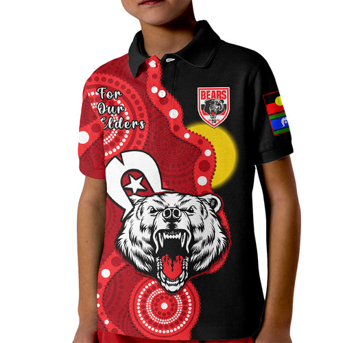 custom-text-and-number-north-sydney-rugby-naidoc-kid-polo-shirt-bears-indigenous-for-our-elders