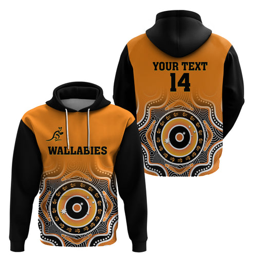 custom-text-and-number-wallabies-rugby-hoodie-aussie-go-champions-indigenous-orange