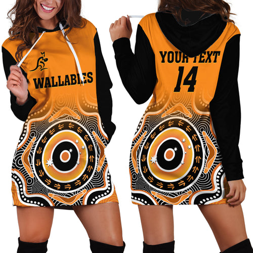 custom-text-and-number-wallabies-rugby-hoodie-dress-aussie-go-champions-indigenous-orange