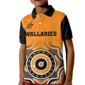 custom-text-and-number-wallabies-rugby-kid-polo-shirt-aussie-go-champions-indigenous-orange