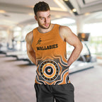 custom-text-and-number-wallabies-rugby-men-tank-top-aussie-go-champions-indigenous-orange