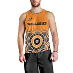 custom-text-and-number-wallabies-rugby-men-tank-top-aussie-go-champions-indigenous-orange