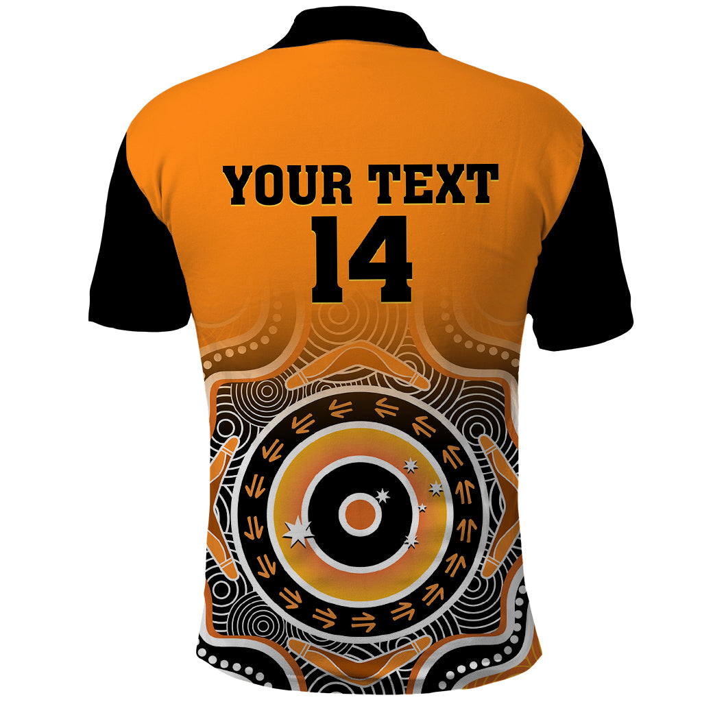 custom-text-and-number-wallabies-rugby-polo-shirt-aussie-go-champions-indigenous-orange