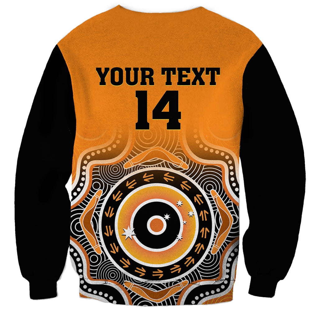 custom-text-and-number-wallabies-rugby-sweatshirt-aussie-go-champions-indigenous-orange