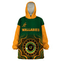 custom-text-and-number-wallabies-rugby-wearable-blanket-hoodie-aussie-go-champions-indigenous-green