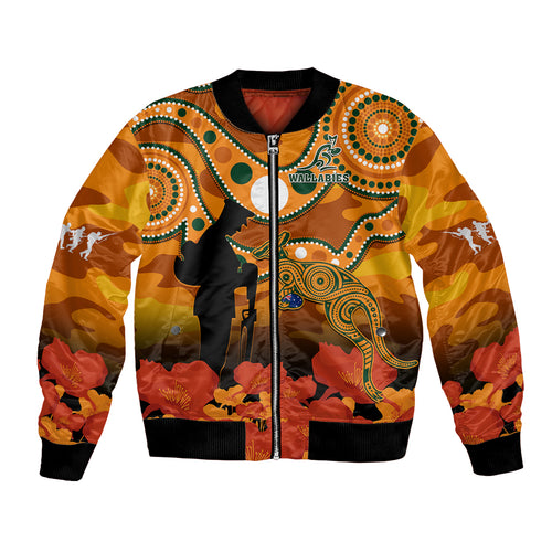 custom-text-and-number-wallabies-rugby-anzac-bomber-jacket-aboriginal-camouflage-lest-we-forget