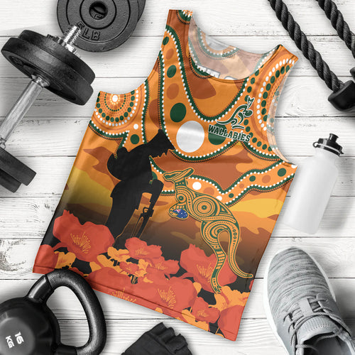 custom-text-and-number-wallabies-rugby-anzac-men-tank-top-aboriginal-camouflage-lest-we-forget