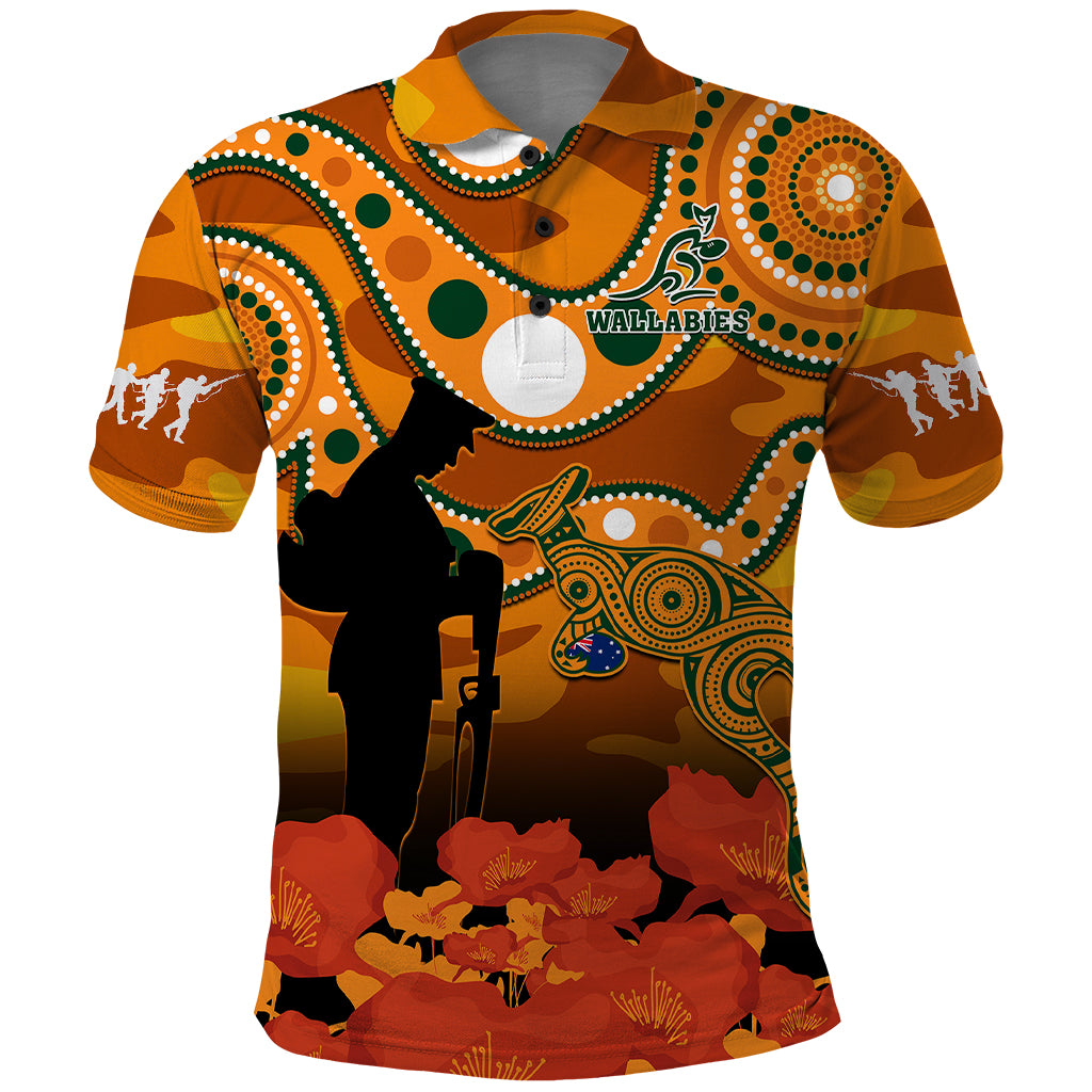 custom-text-and-number-wallabies-rugby-anzac-polo-shirt-aboriginal-camouflage-lest-we-forget