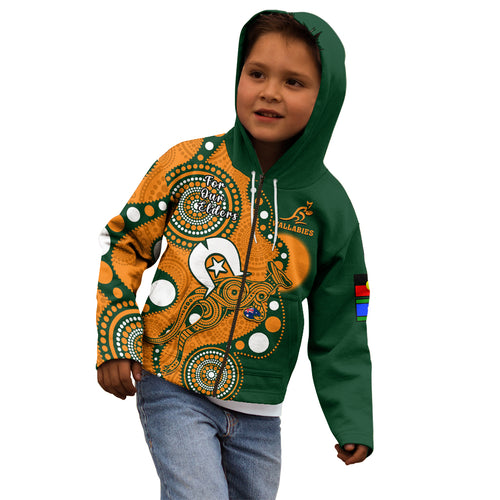 custom-text-and-number-wallabies-rugby-naidoc-kid-hoodie-aboriginal-camouflage-lest-we-forget