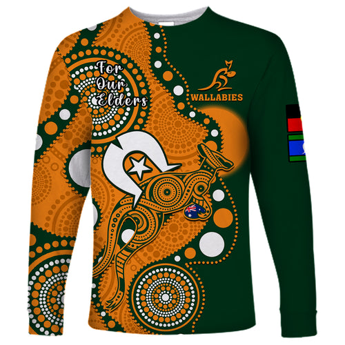 custom-text-and-number-wallabies-rugby-naidoc-long-sleeve-shirt-aboriginal-camouflage-lest-we-forget