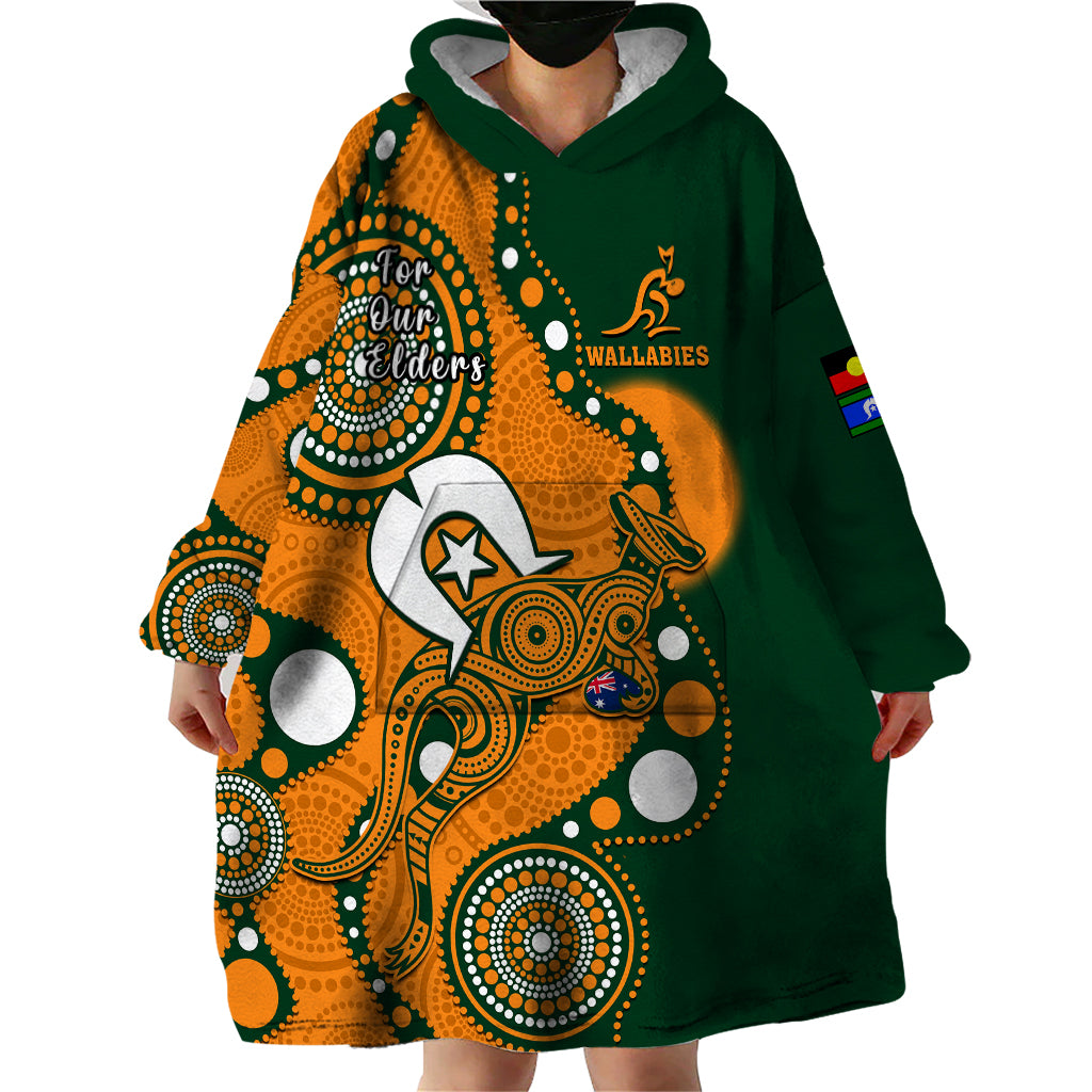 custom-text-and-number-wallabies-rugby-naidoc-wearable-blanket-hoodie-aboriginal-camouflage-lest-we-forget