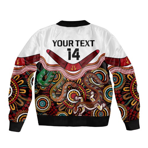custom-text-and-number-australia-indigenous-rugby-sleeve-zip-bomber-jacket-all-stars-aussie-snake-and-lizard