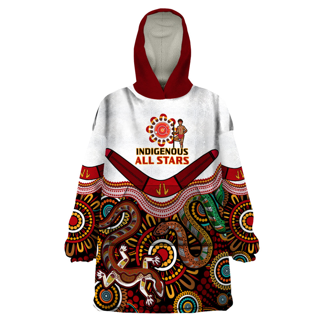 custom-text-and-number-australia-indigenous-rugby-wearable-blanket-hoodie-all-stars-aussie-snake-and-lizard