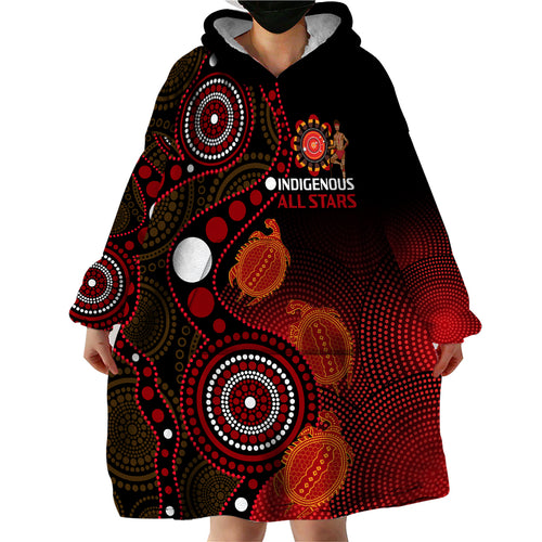 custom-text-and-number-australia-indigenous-rugby-wearable-blanket-hoodie-all-stars-aboriginal-turtle